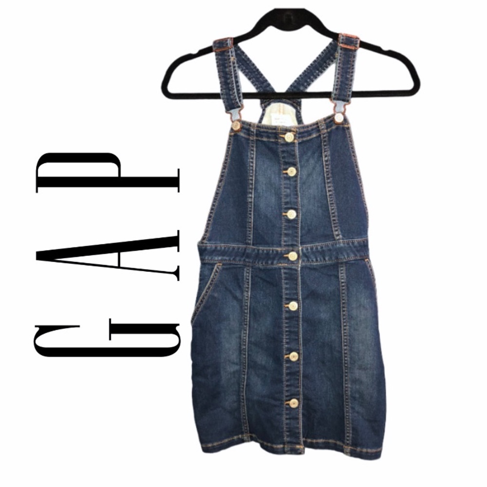 EUC Gap Girls Denim/Jean Overall Dress
